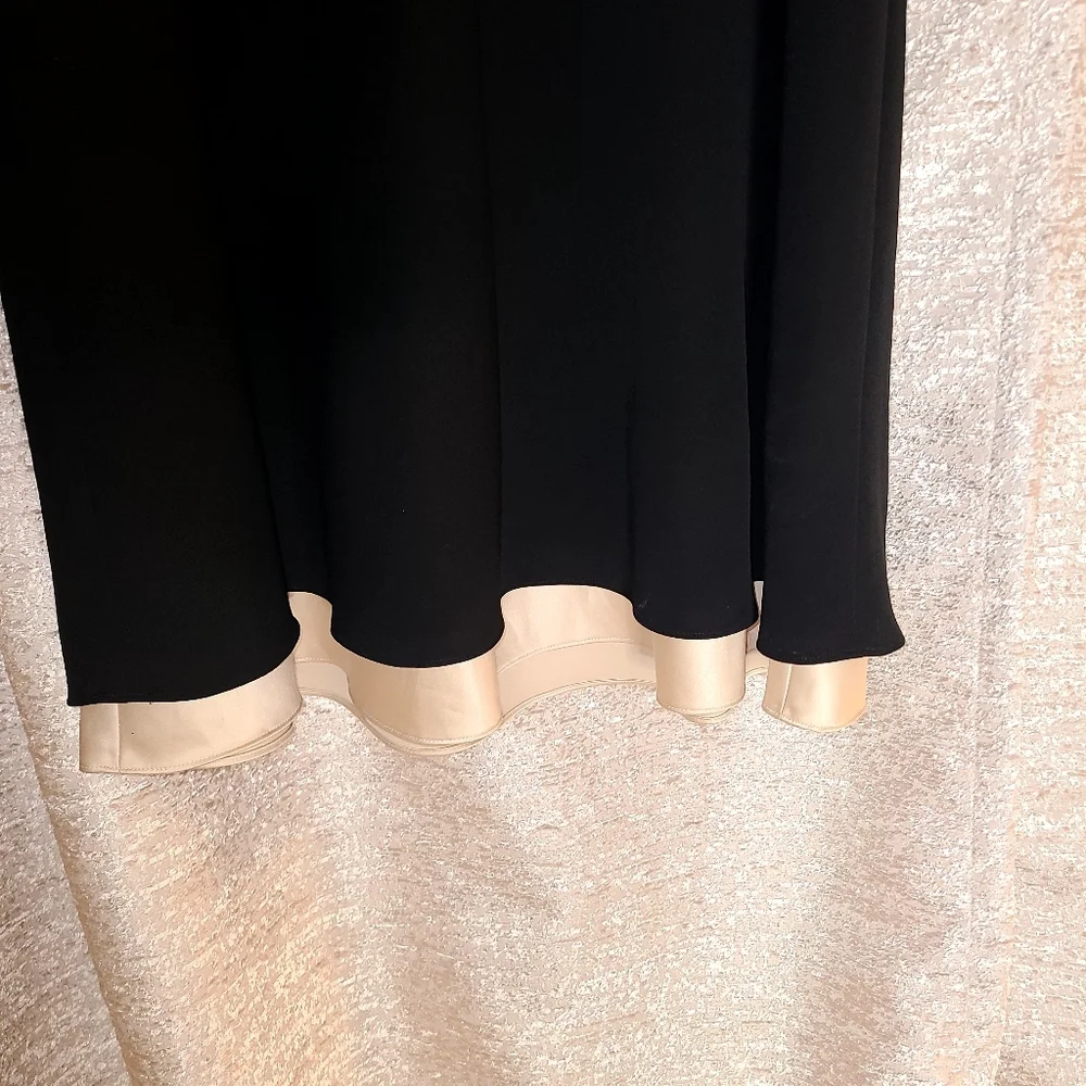 Ann Taylor Black and Cream Midi Dress - Picture 5 of 8